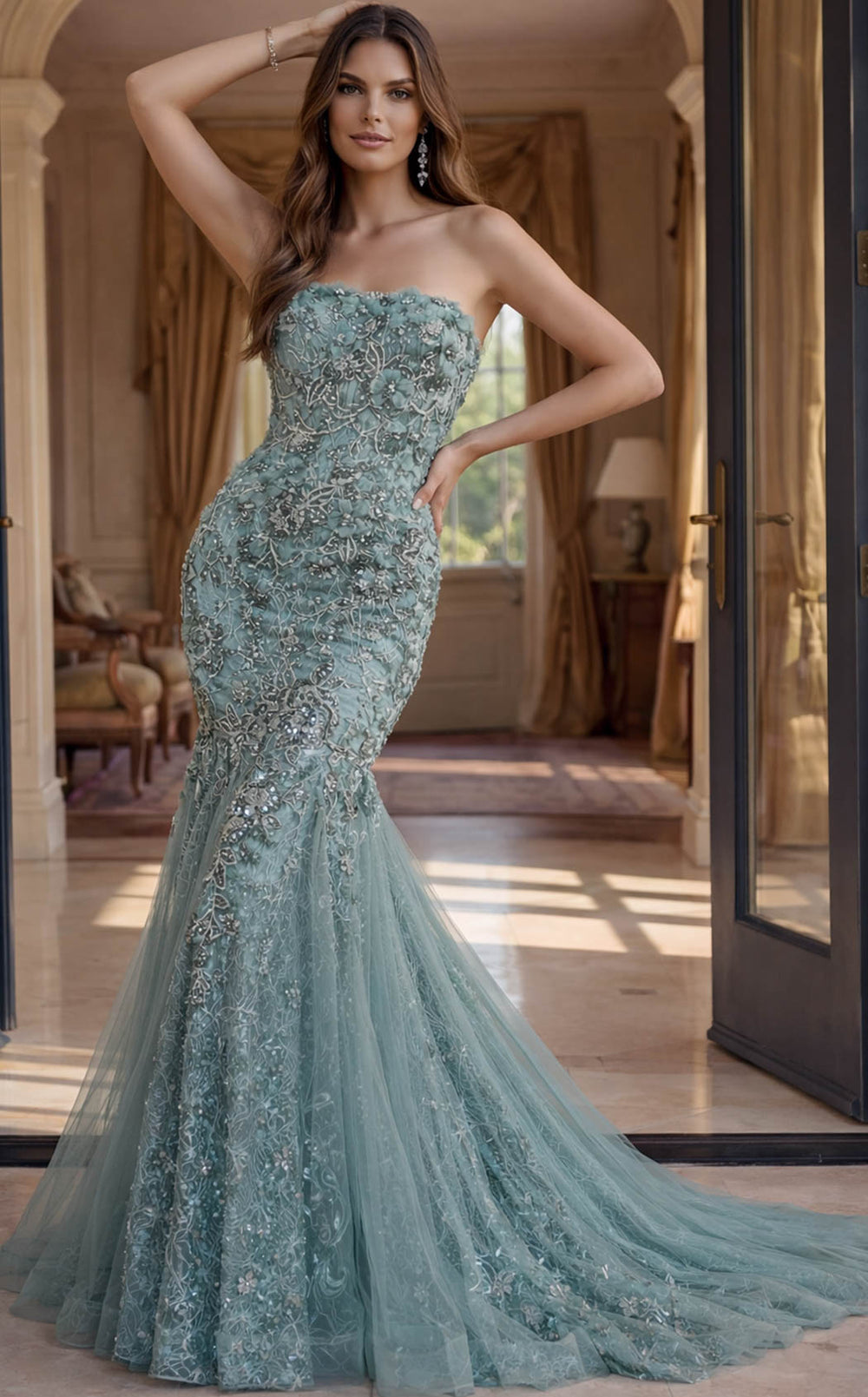 Jovani 48476 Sage