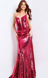 Jovani 48511 Fuchsia