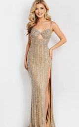 Jovani 48548 Nude/Silver