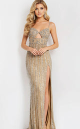 Jovani 48548 Nude/Silver