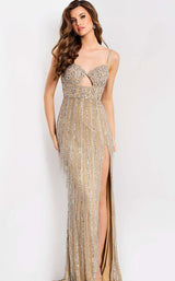 Jovani 48548 Nude/Silver
