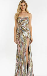 Jovani 48550 Fuchsia-Multi