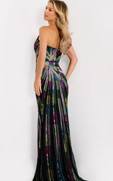 Jovani 48564 Black-Multi