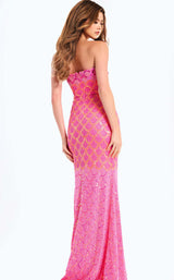 Jovani 48620 Orange/Fuchsia