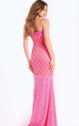 Jovani 48620 Orange/Fuchsia
