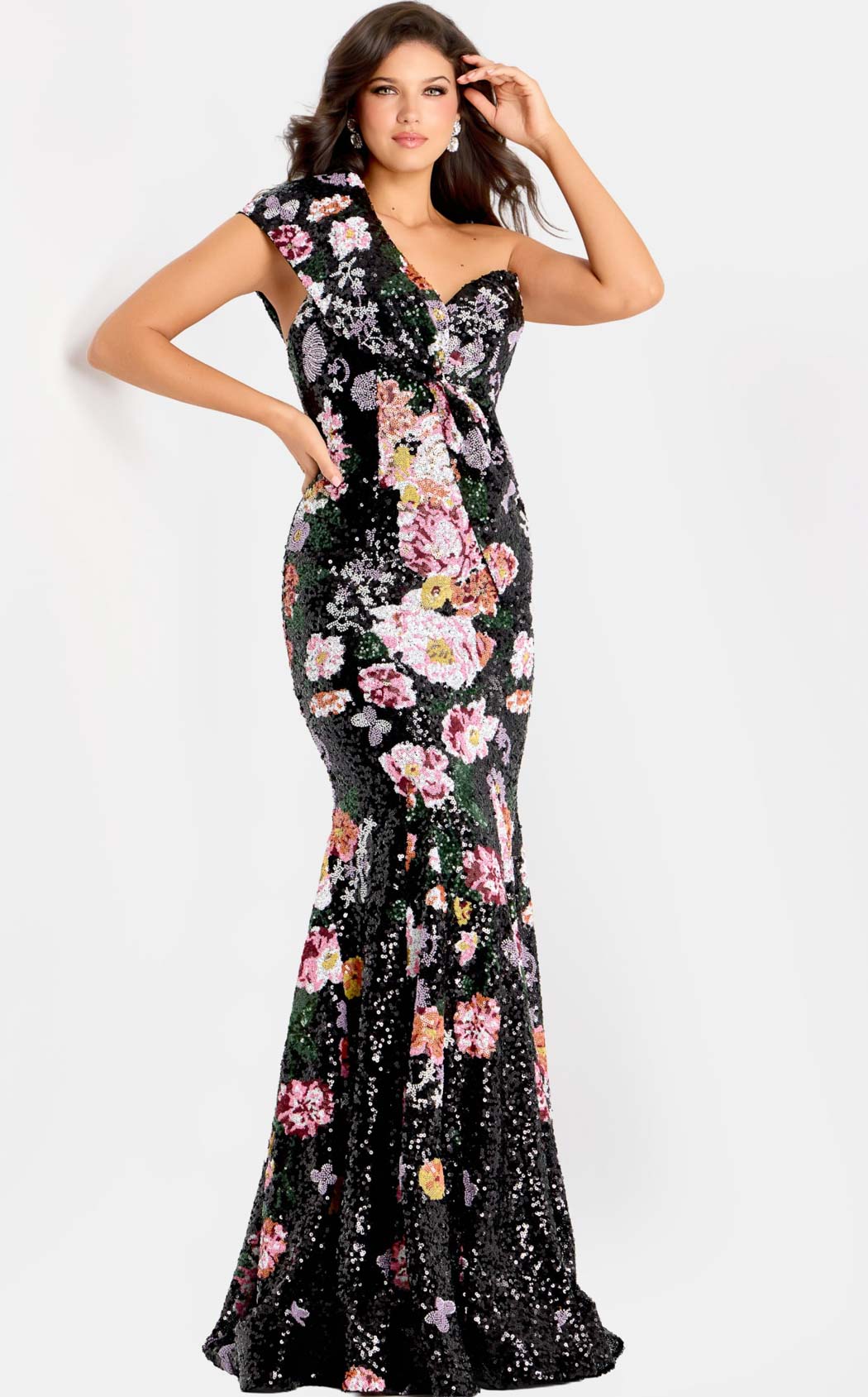 Jovani 48638 Black-Multi