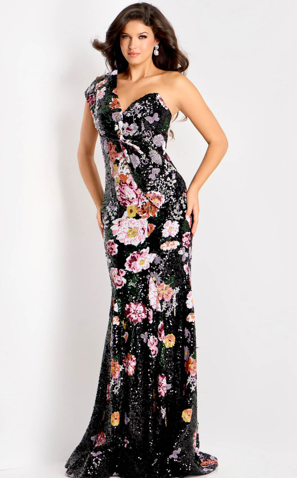 Jovani 48638 Black-Multi