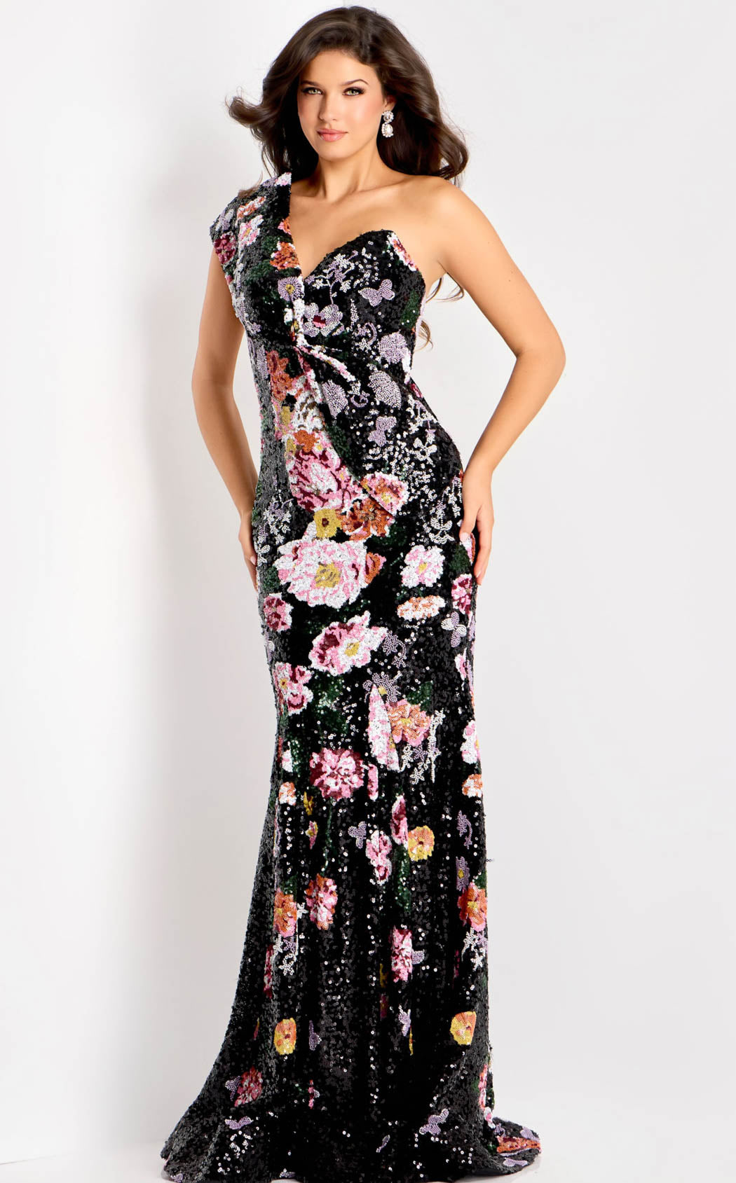 Jovani 48638 Black-Multi