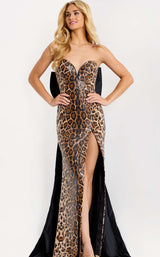 Jovani 48651 Animal-Print