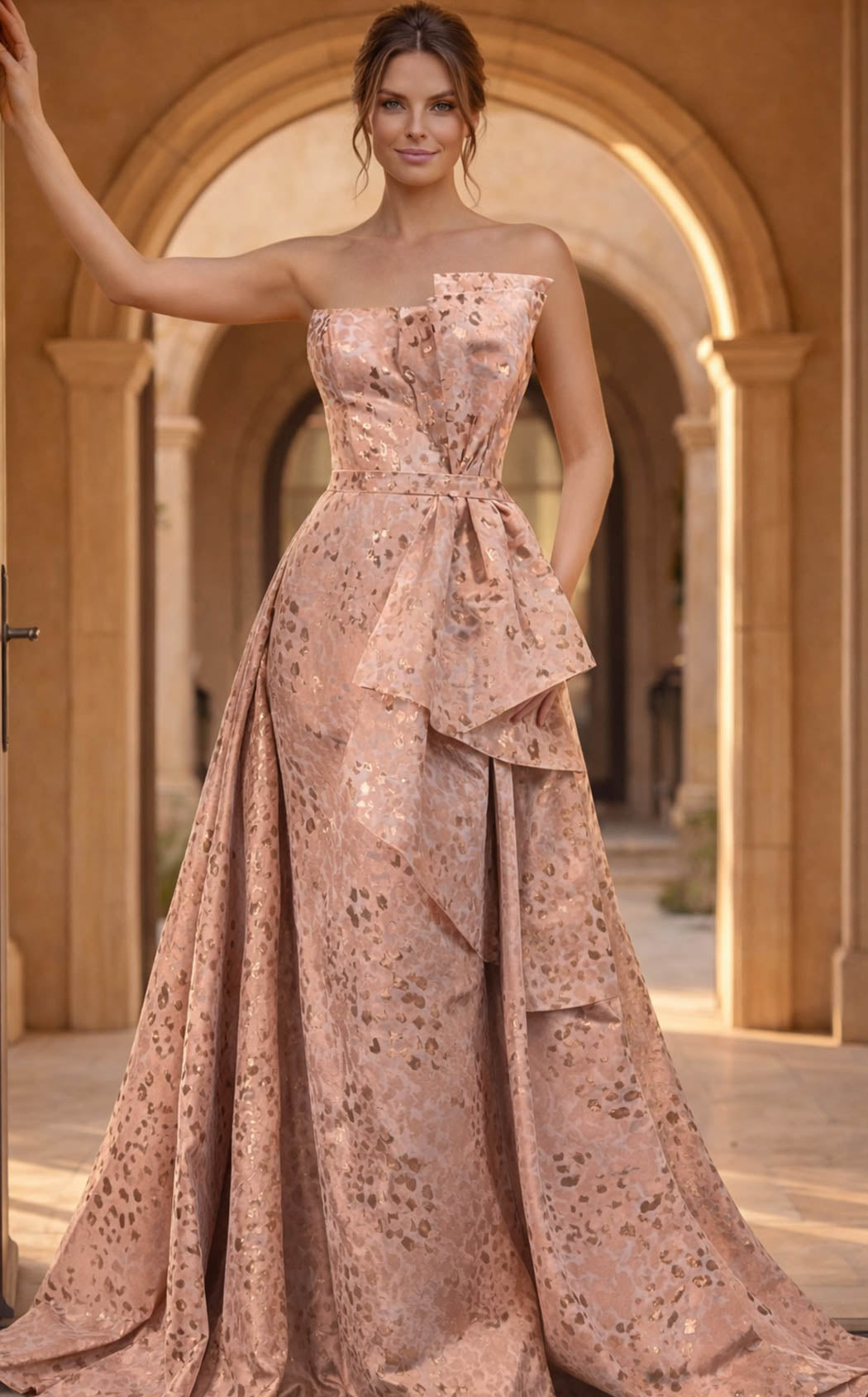 Jovani 48999 Peach