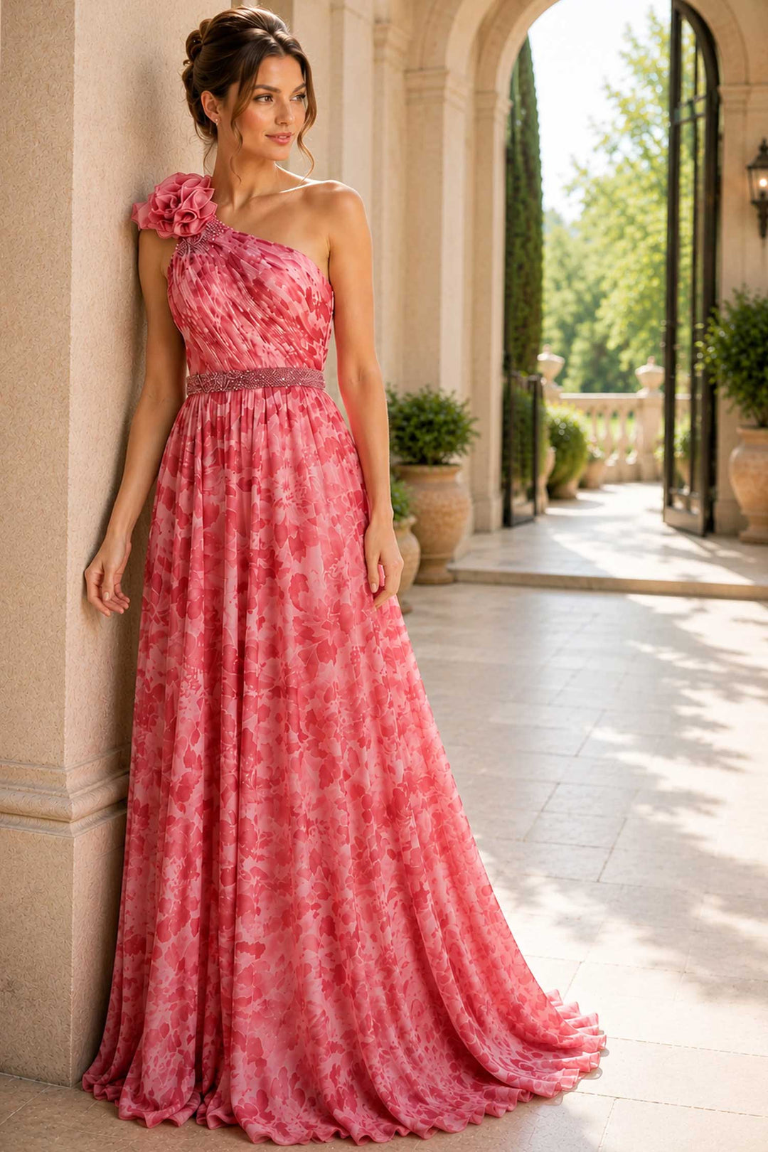Jovani 49018 Pink-Multi