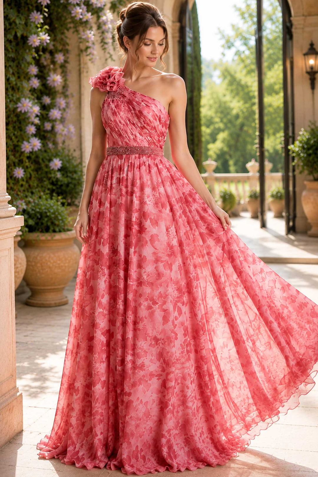 Jovani 49018 Pink-Multi