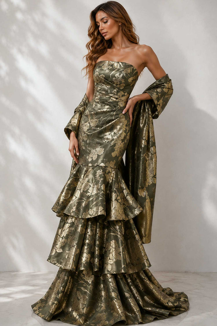 Jovani 49031 Olive/Gold
