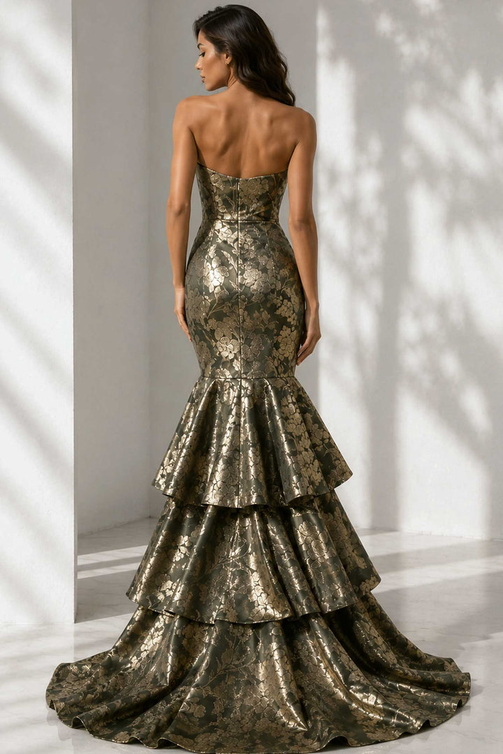 Jovani 49031 Olive/Gold
