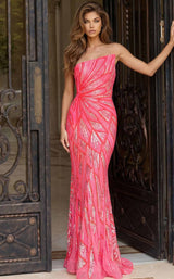 Jovani 49137 Coral/Pink