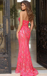 Jovani 49137 Coral/Pink
