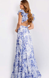 Jovani 49143 White/Blue