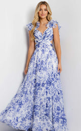 Jovani 49143 White/Blue