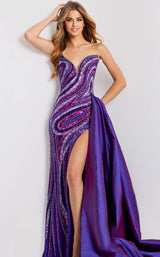 Jovani 49226 Dark-Purple/Multi
