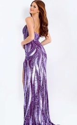 Jovani 49228 Dark-Purple/Multi