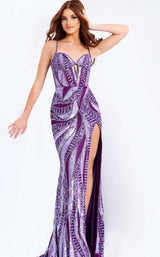 Jovani 49228 Dark-Purple/Multi