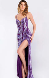 Jovani 49228 Dark-Purple/Multi