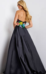Jovani 49233 Black-Multi