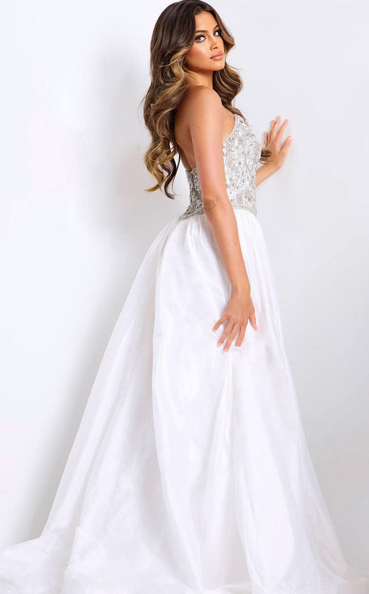 Jovani 49247 White/Silver