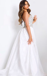 Jovani 49247 White/Silver