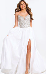 Jovani 49247 White/Silver