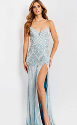 Jovani 49248 Light-Blue/Silver
