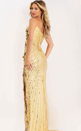 Jovani 49253 Nude/Yellow