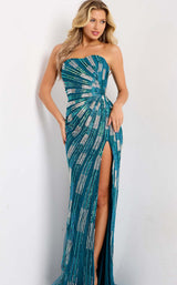 Jovani 49258 Teal