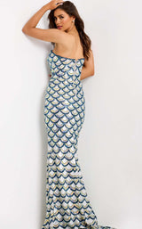 Jovani 49260 Off-White-Multi