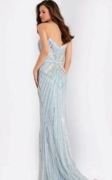 Jovani 49262 Off-White-Aqua