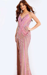 Jovani 49265 Pink-Multi