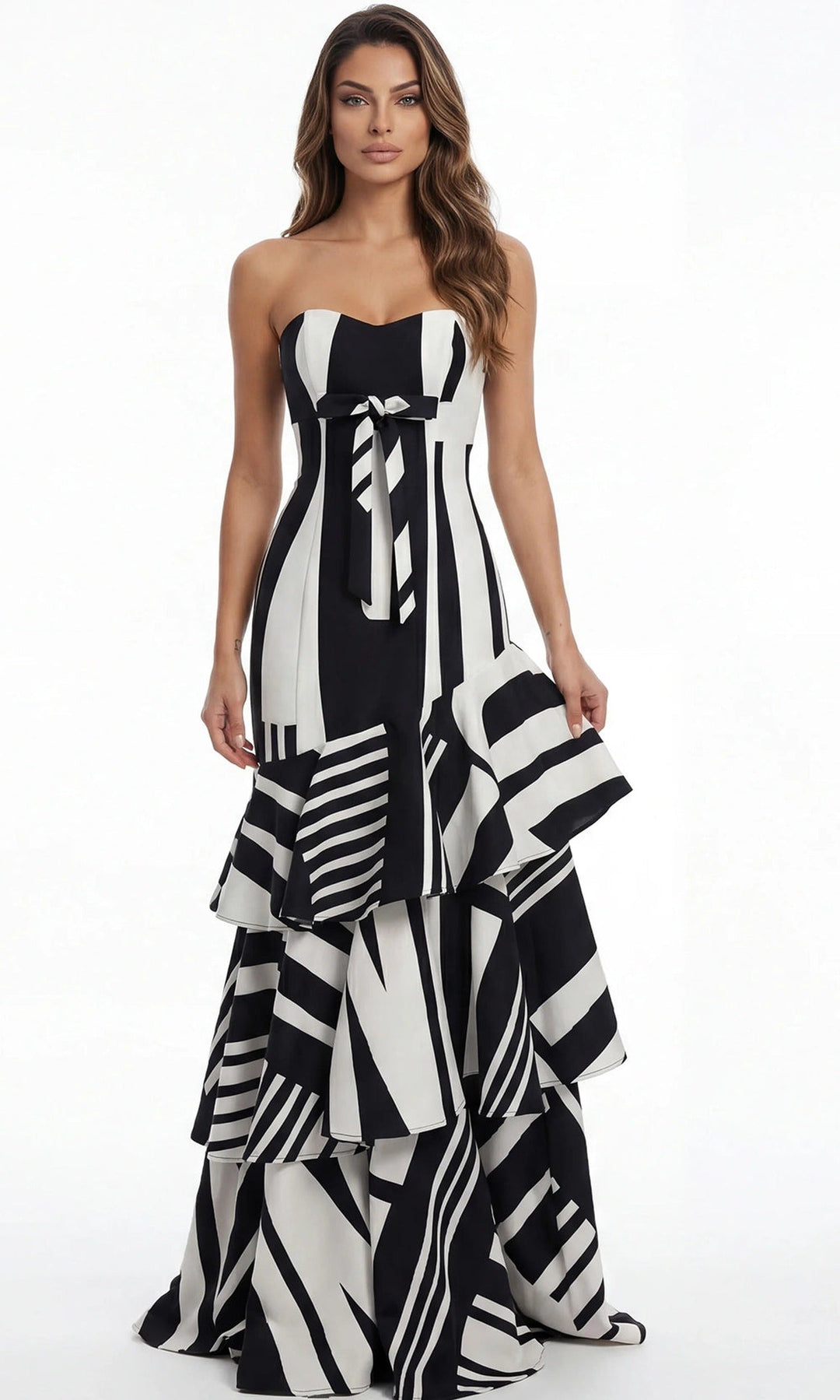 Jovani 49317 Black/White