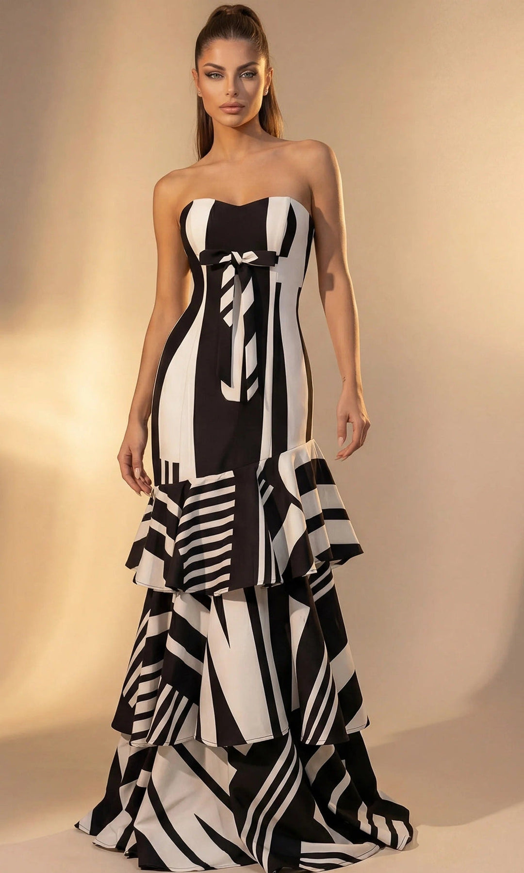 Jovani 49317 Black/White