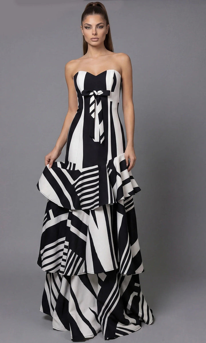 Jovani 49317 Black/White