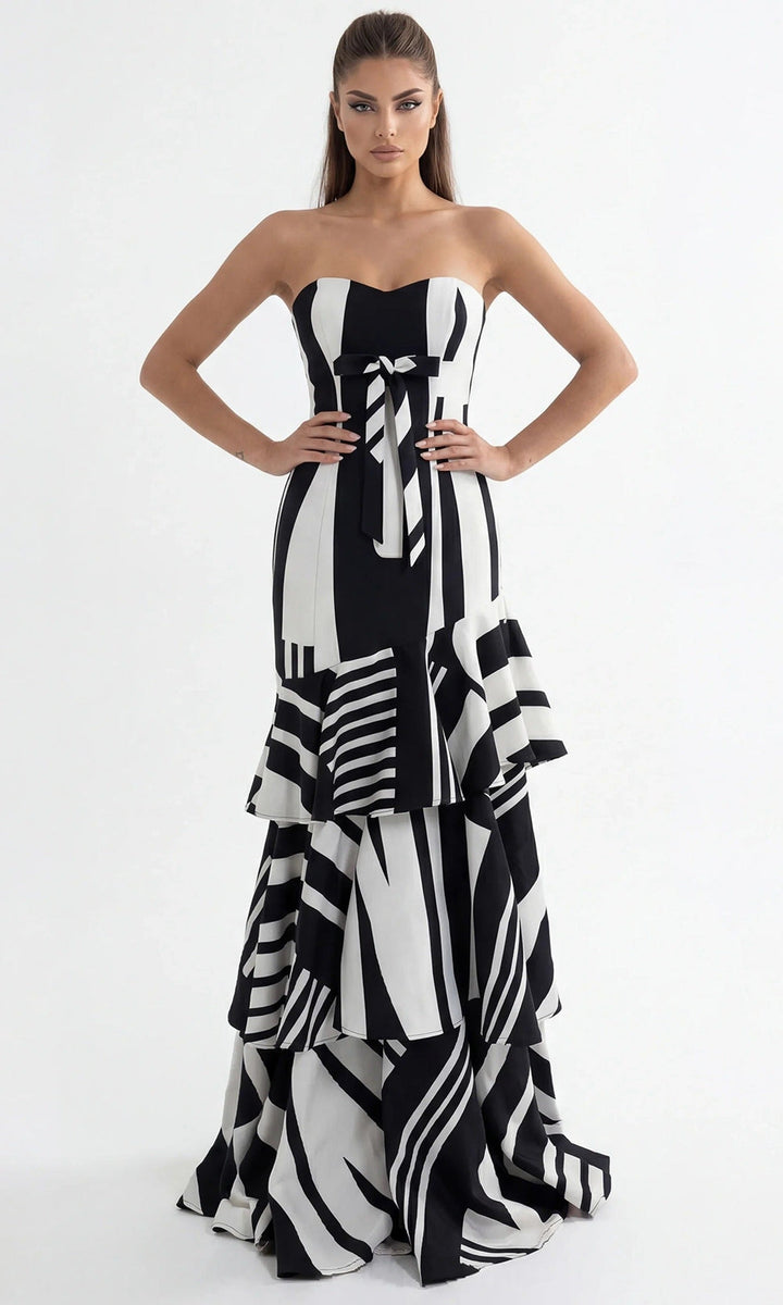 Jovani 49317 Black/White