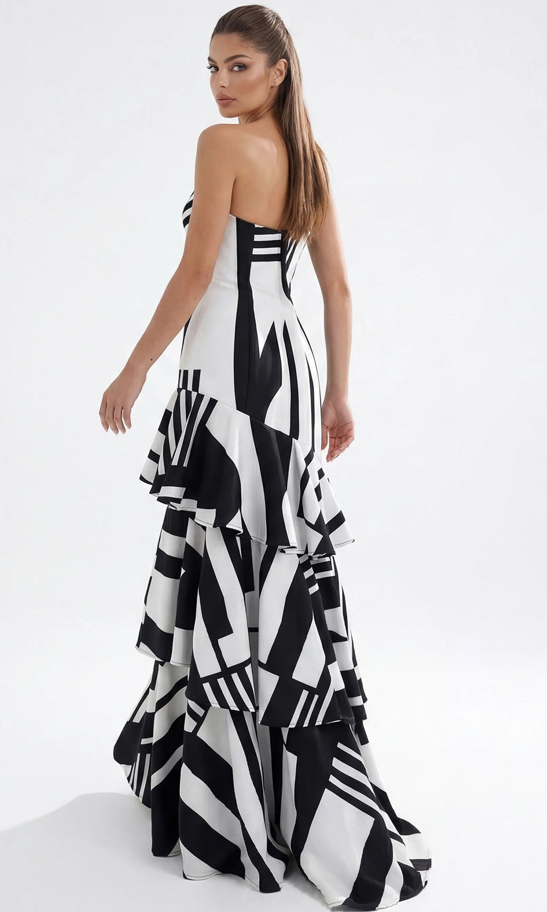 Jovani 49317 Black/White