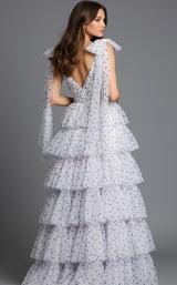 Jovani 49358 Off-White/Purple