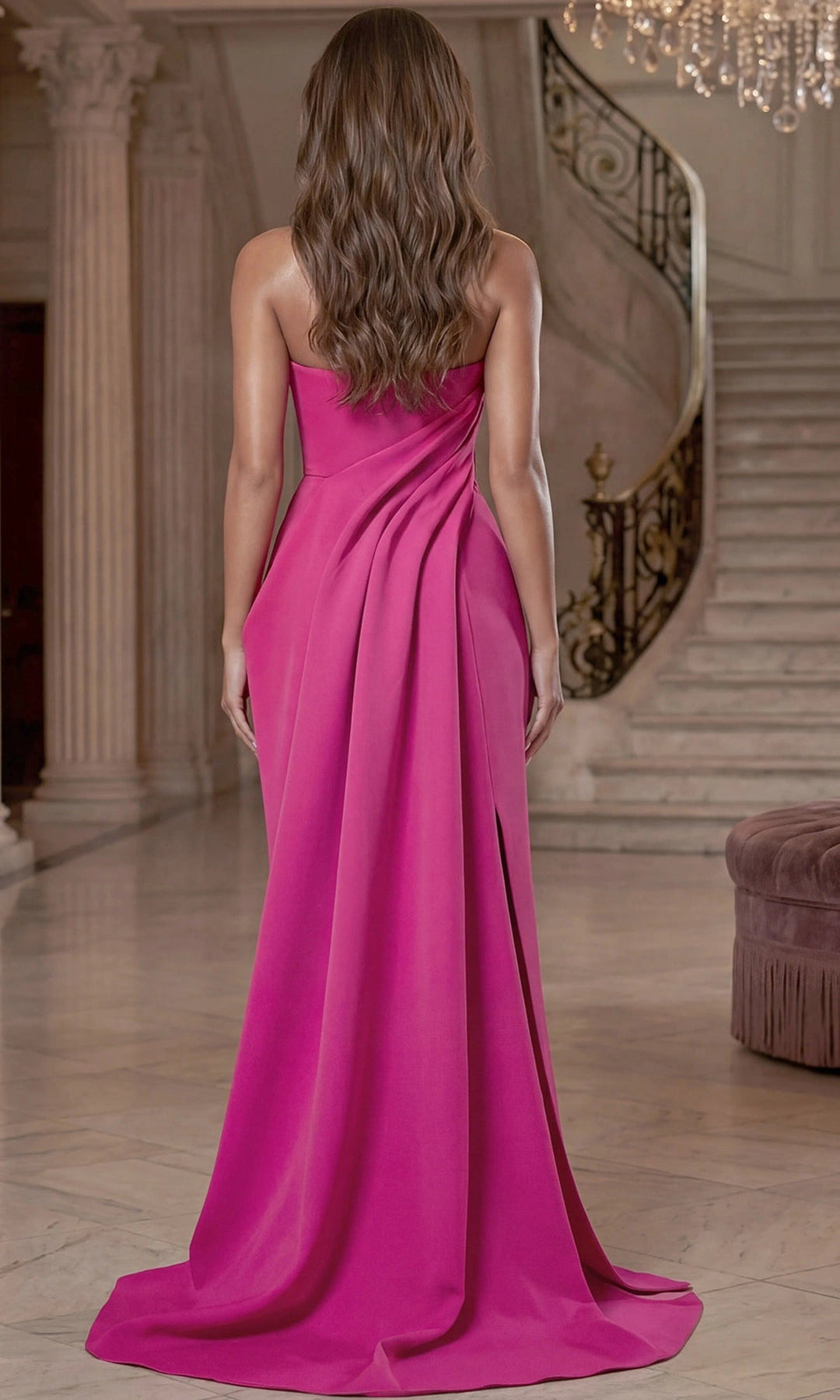 Jovani 49361 Deep-Pink