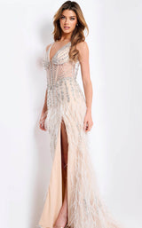 Jovani 49377 Off-White/Nude