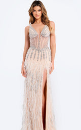 Jovani 49377 Off-White/Nude
