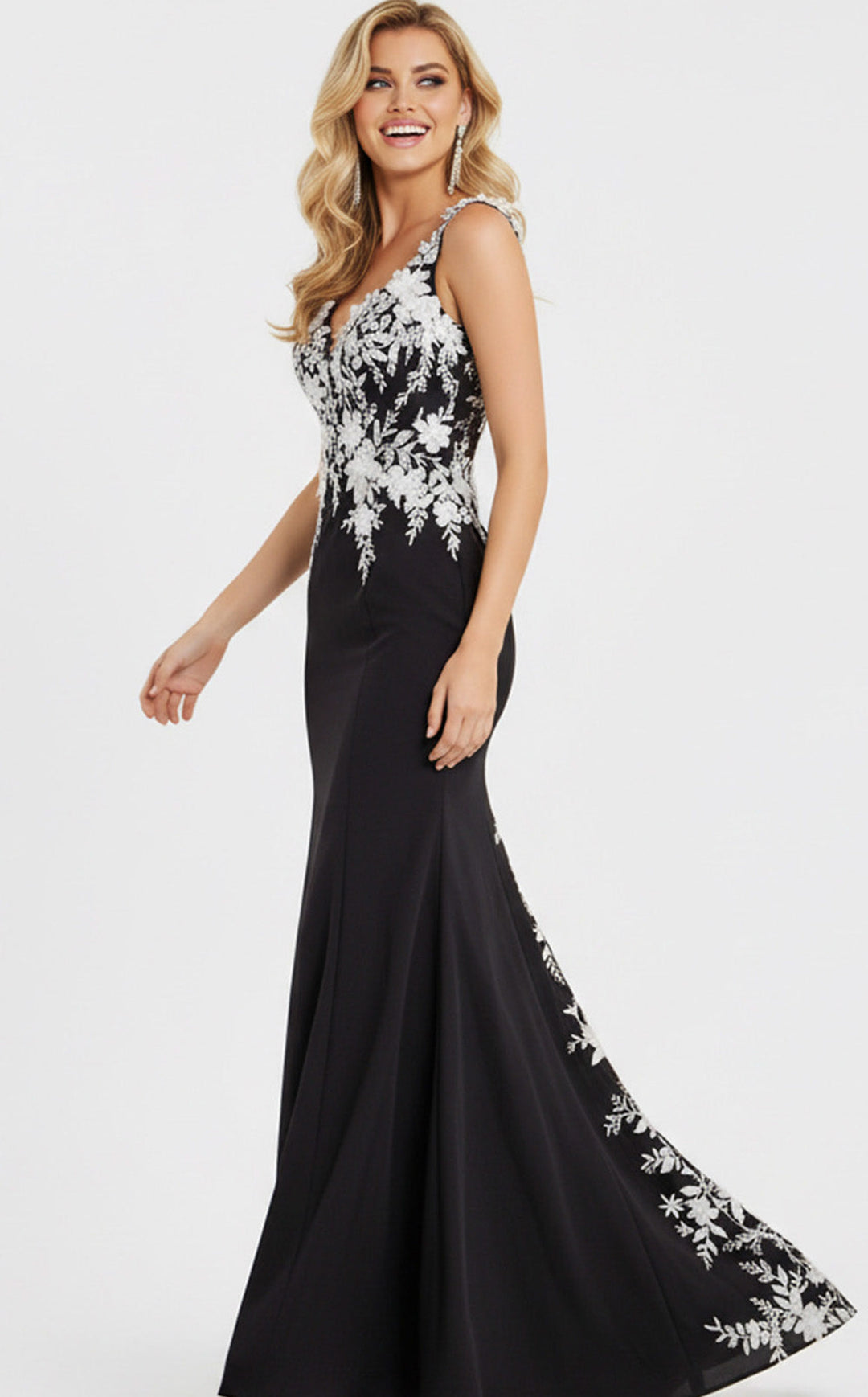 Jovani 49465 Black/White