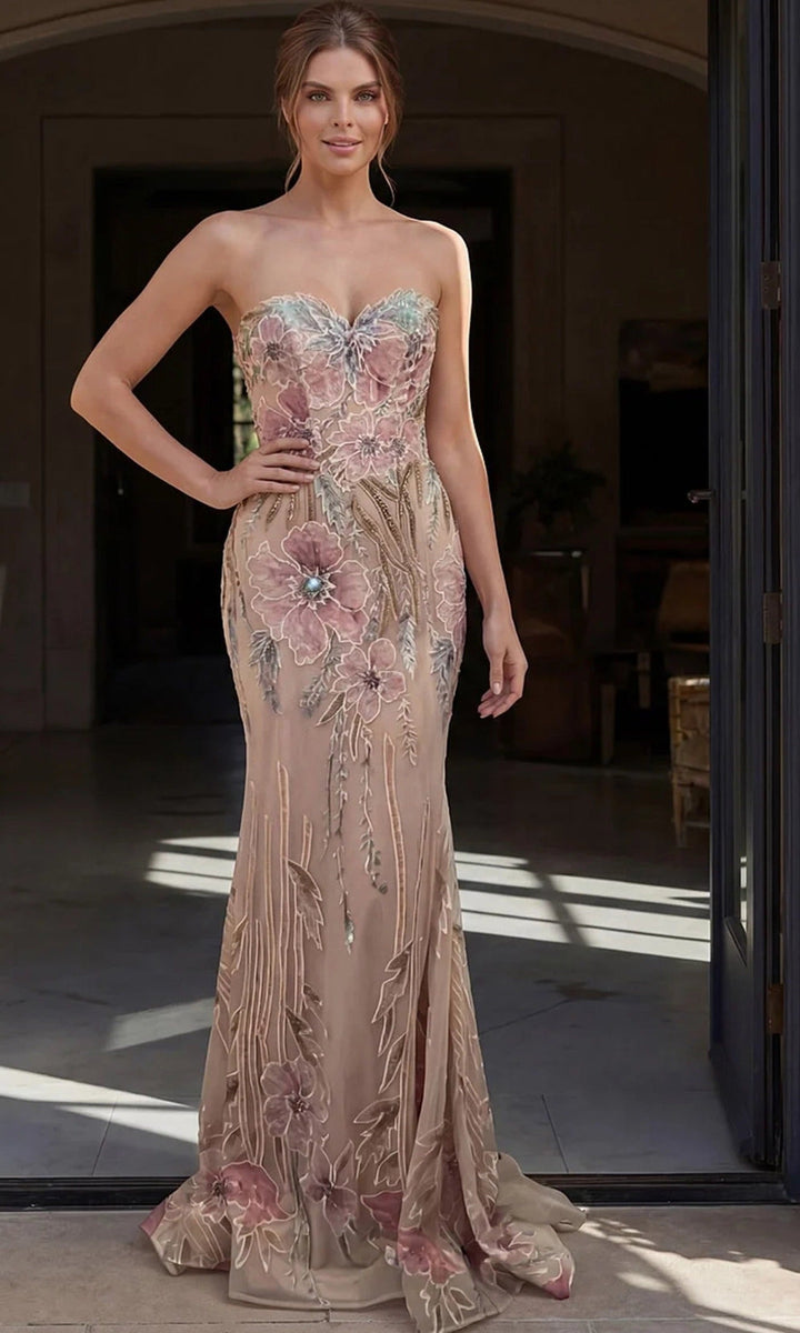 Jovani 49535 Nude-Multi