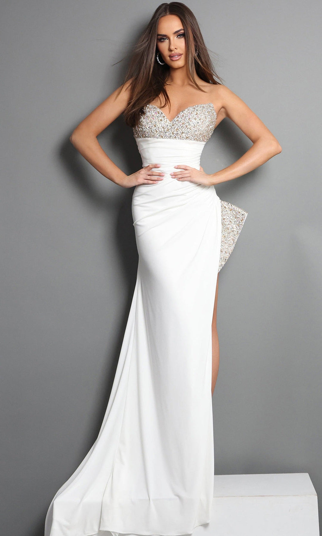 Jovani 49577 Off-White