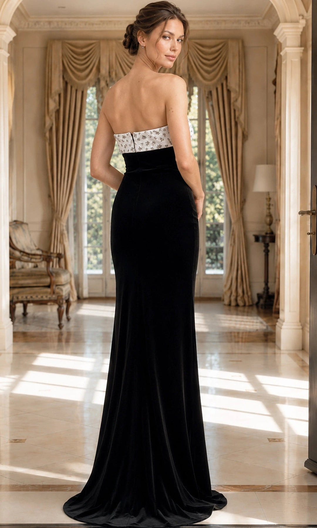 Jovani 49583 Black/White