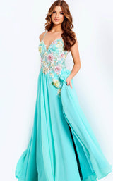 Jovani 49633 Aqua